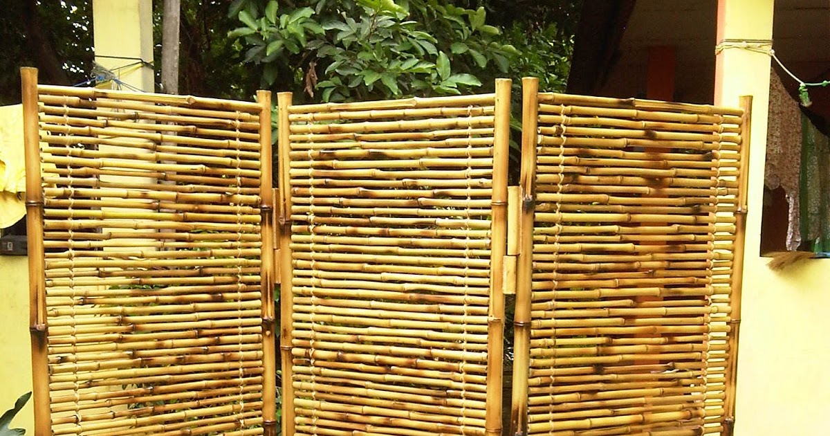  Kerajinan Bambu Cendani  Partisi Bambu 