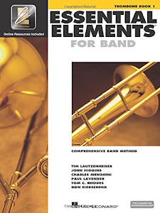 Essential elements for band - book 1 with eei trombone +enregistrements online