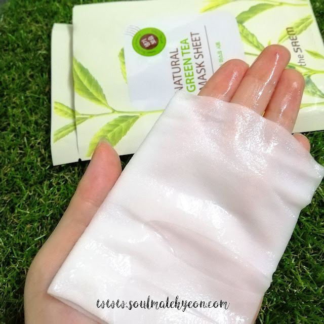 Review; The Saem's Natural Green Tea Mask Sheet + First Impression