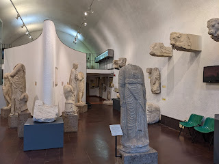 One of the three principal rooms of the Archeology Museum of Bergamo.