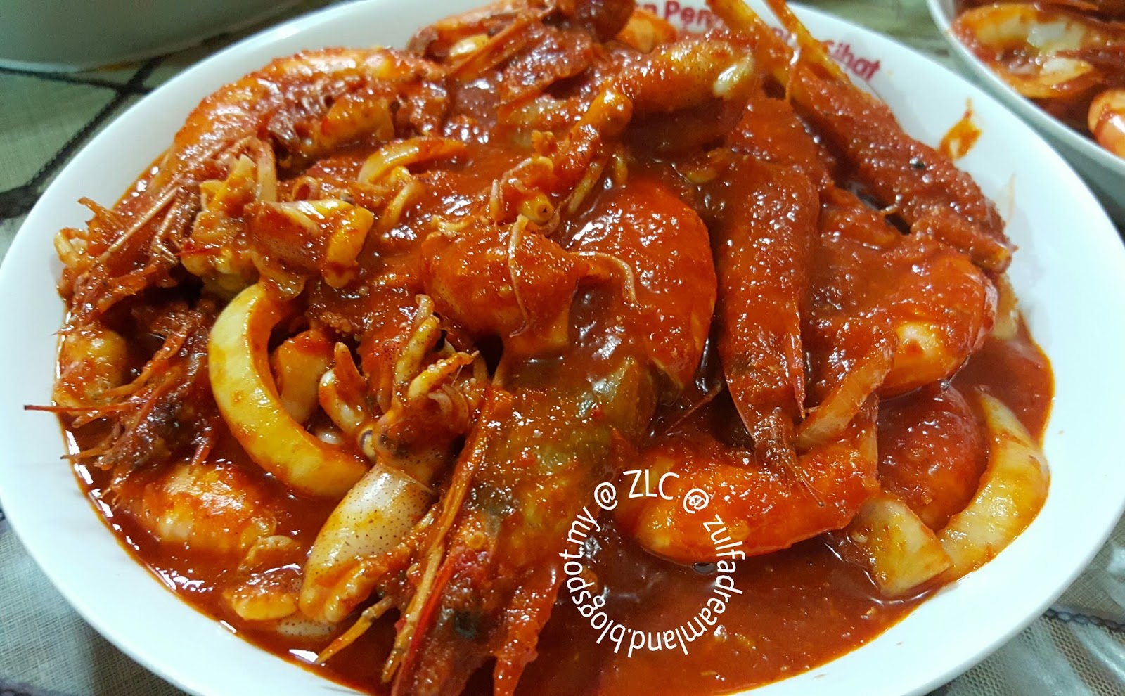 ZULFAZA LOVES COOKING: Sambal Tumis Sotong Campur Udang