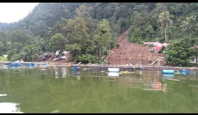 Banjir dan Tanah longsor melanda di sekitar Danau Maninjau