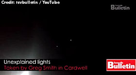 UFO - Strange lights in Cardwell 1-3-13