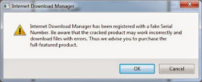 Internet Download Manager has been Registered with a Fake serial Number