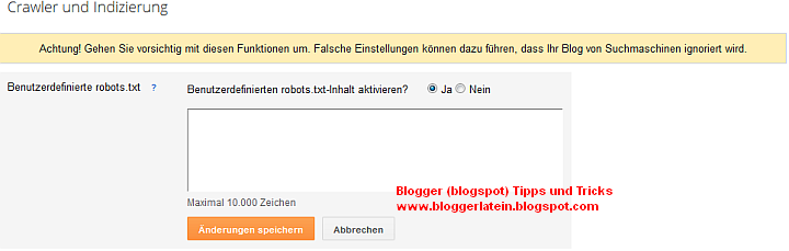 Meta Tags Blogger Blogspot. Suchmaschinenoptimierung Blogger Blogspot. Sucheinstellungen Blogger Blogspot.