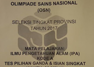 Soal OSP SD 2017