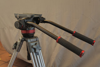 Manfrotto MVH502A shown with extra (dual) panning arms