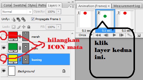 boiklop Cara  Membuat  Animasi  Photoshop  Lampu  Merah 