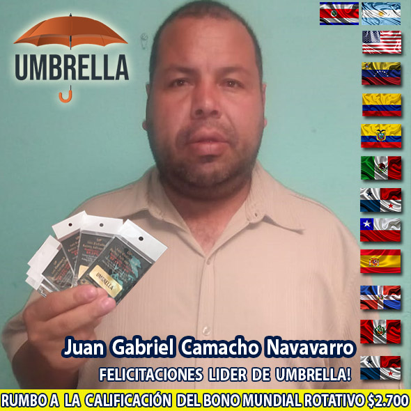 Juan Gabriel Camacho Navavarro Líder Umbrella Internacional