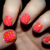 PEACHY WITH YELLOW POLKA DOTS