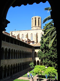 Gothic cloister and bell tower of Pedralbes Monastery