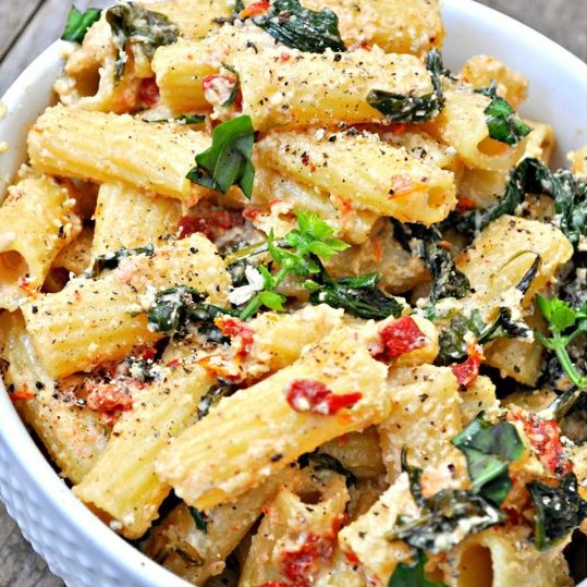 Vegan Tuscan Rigatoni #Vegan #Recipes