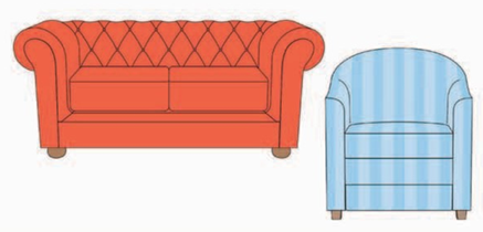 Choose sofas, chairs, tables, and beds