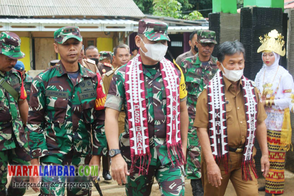 Irsus Itjenad Brigjen TNI Irham Waroihan, Tinjau Lokasi TMMD KE-113 Kodim 0422/LB