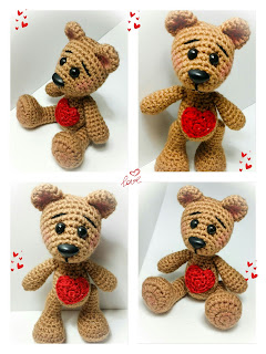 Tiny Love Bear By Tatiana Rodriguez Pink Crochet Design / Tatiana Pink Crochet