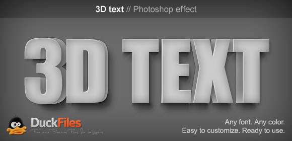 Download 3D Text effect (Free PSD) ~ Photoshop PSD files