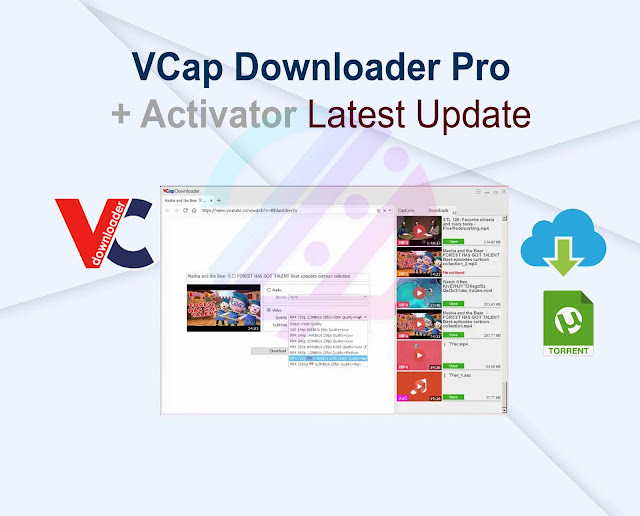 VCap Downloader Pro 0.1.18.5890 + Activator Latest Update