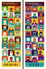 He-Man and the Masters of the Universe “Eternia’s Most Heroic” & “Eternia’s Most Evil” Screen Prints by Dave Perillo