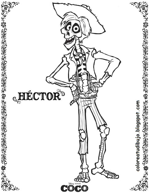 Hector de Coco para colorear