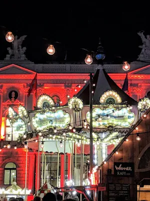 Carousel at the Zurich Christmas Market