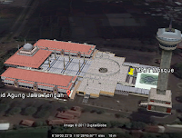Coordinate of Baiturrahman in Google Earth