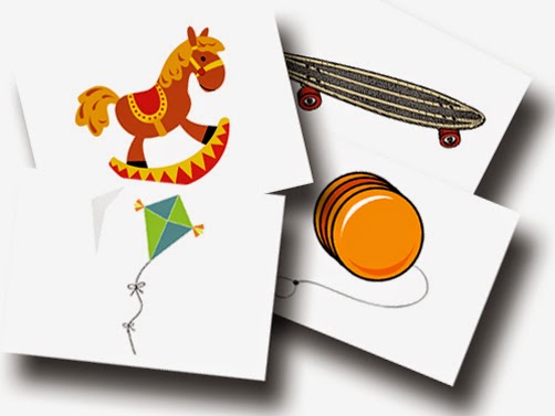 DaZ Material für die Sprachförderung in der Grundschule kostenlos - Bildkarten Spielzeug