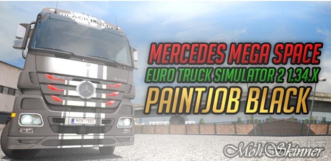 [ETS2 1.33] MohSkinner – Truck Skins – Paintjob Black 