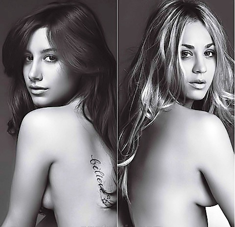 Ashley Tisdale And Kaley Cuoco Nude Photoshoot For Allure Magazine