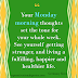 Monday Motivation - Your Monday Morning Thoughts
