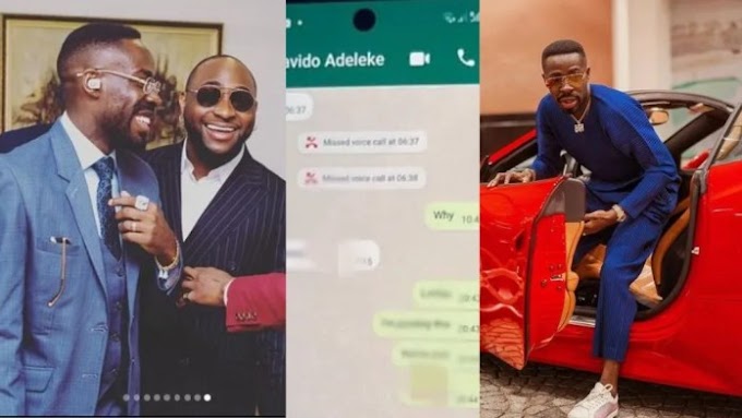 Davido’s lawyer, Bobo Ajudua exposes singer, leaks his chat online