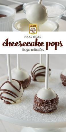 Cheesecake. Covered in chocolate. On a stick. In just 30 minutes. Learn how to make this irresistible Nestle Toll House dessert in a few simple steps.