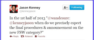 Jason Kenney's Twitter Message