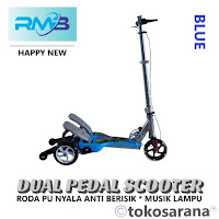 Skuter Pedal Ganda RMB Happy New Alloy Dual Pedal Folding Scooter