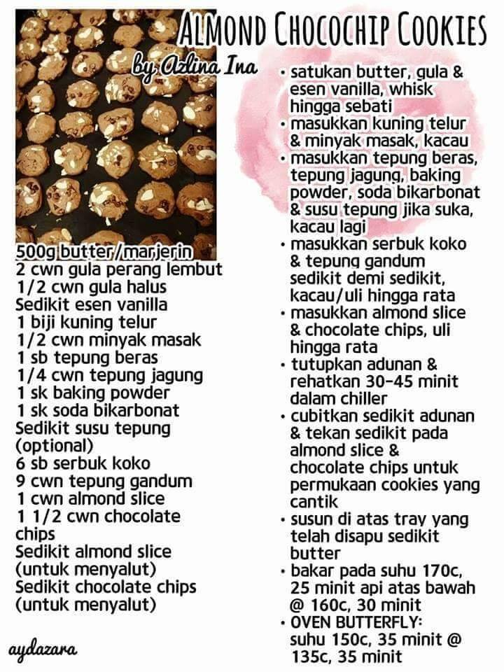 KOLEKSI RESEPI BISKUT RAYA AZLINA INA 2019 + DESSERT KEK 