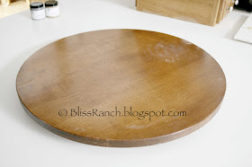 Thrift Store Decor Lazy Susan Makeover, Bliss-Ranch.com