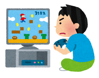 ゲームに熱中している男の子のイラスト かわいいフリー素材集 いらすとや