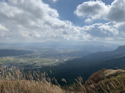 阿蘇スカイライン展望所から見る阿蘇五岳