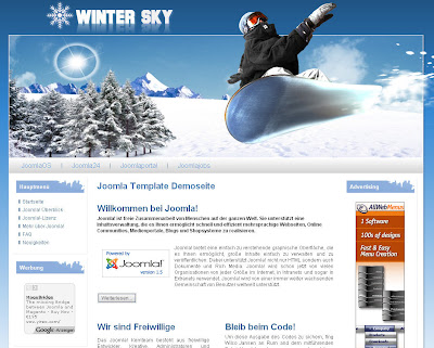 Winter Sky - шаблон для Joomla 1.5