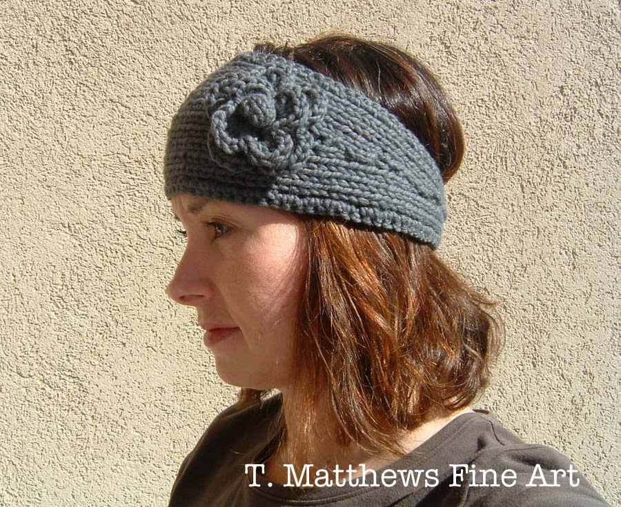 T Matthews Fine Art Free Knitting Pattern Headband Ear