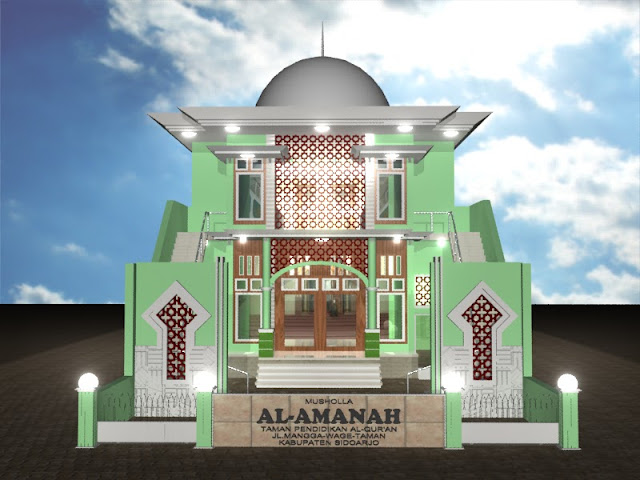 gambar desain masjid modern terbaru