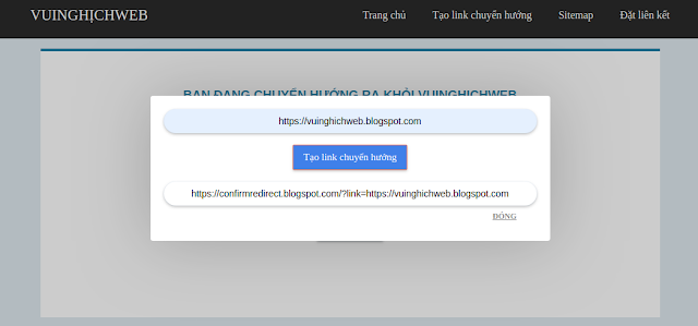 [Thủ Thuật Blogspot] Tạo trang chuyển hướng liên kết ngoài tự động Blogspot