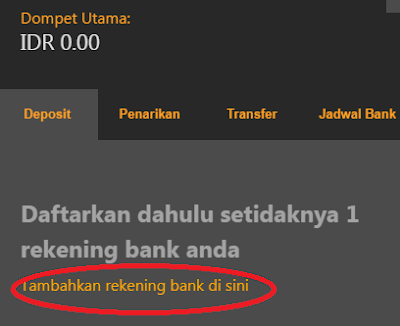 menu Rek bank HL8