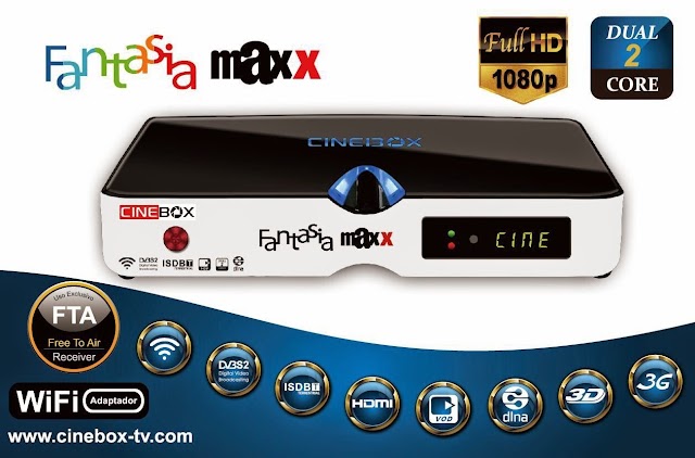 Cinebox Fantasia Maxx Dual Core Atualização - 18/02/2021