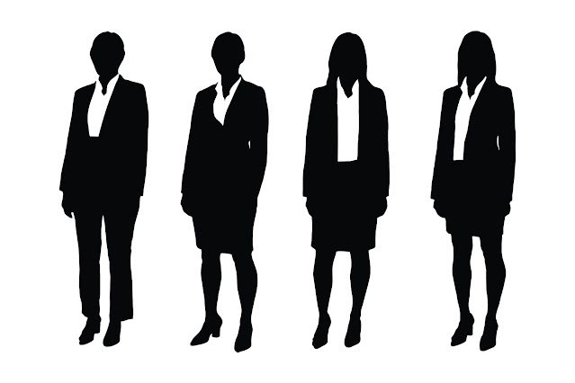 Girl lawyer and businessman silhouette free download