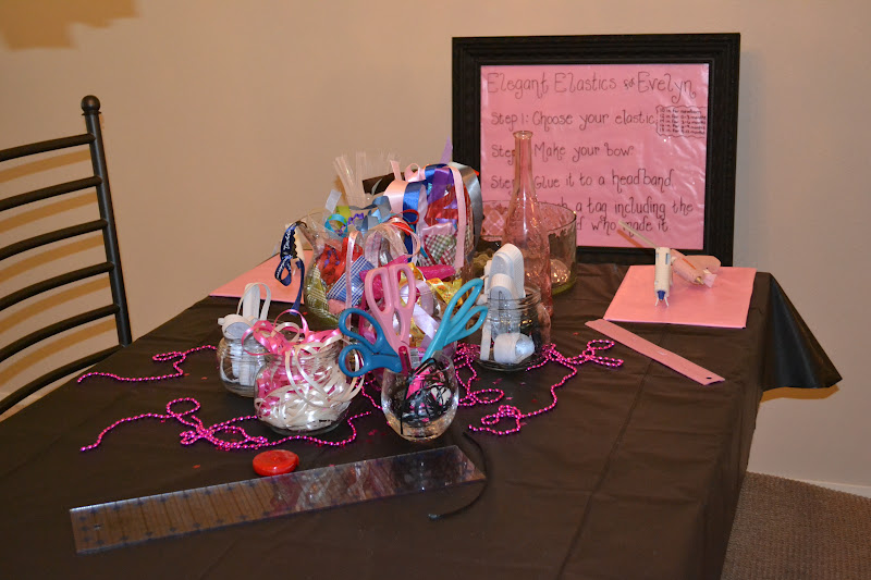 83 New baby headband station directions 83 On the dining room table we set up a make your own headband station. I   
