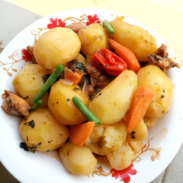 Irish potatoes poridge recipe, Chicken Pommes Sautée