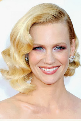 January Jones Casual Short Hairstyle Curly