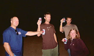 Kurt, Dave, Joe & Suzie drinking Budweiser Select