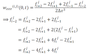 the third derivative for the boundary condition at x=0