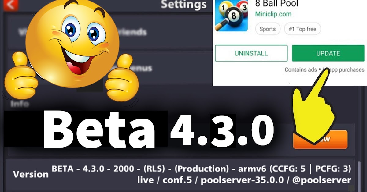 Download 8 Ball Pool New Update Beta Version 4.3.0